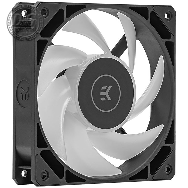 EK-Loop Fan FPT 140 D-RGB - Black (600-2200rpm), 140mm ARGB fan, 4-pin PWM, 44.56dBA (max. RPM)