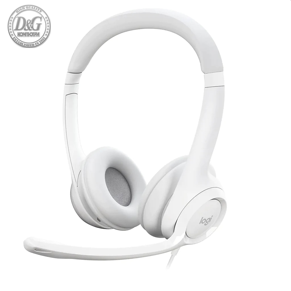 Logitech H390 USB Computer Headset - OFF-WHITE - USB - N/A - EMEA-914