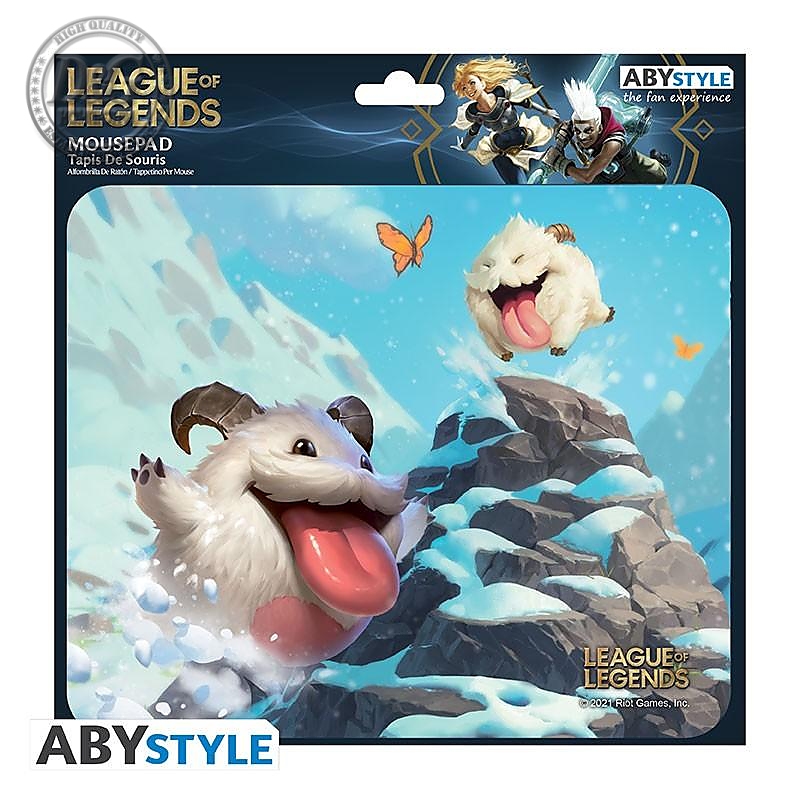 Геймърски пад ABYSTYLE LEAGUE OF LEGENDS - Poro, Гъвкав, Многоцветен