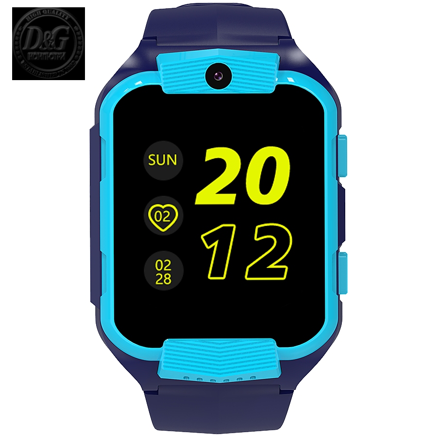 Kids smartwatch Canyon Cindy KW-41, 1.69"IPS colorful screen 240*280, ASR3603C, Nano SIM card, 192+128MB, GSM(B3/B8), LTE(B1.2.3.5.7.8.20) 680mAh battery, built in TF card: 512MB, compatibility with iOS and android, Blue, host: 53.3*42.3*14.5mm strap: 230