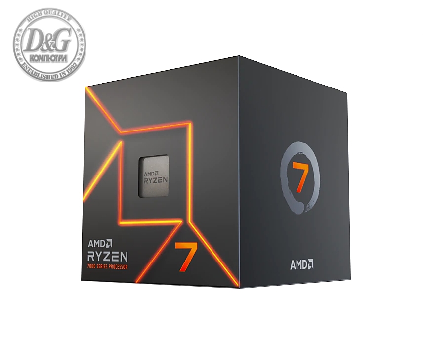 Процесор AMD RYZEN 7 7700 8-Core 3.8 GHz (5.3 GHz Turbo) 32MB/65W/AM5/BOX