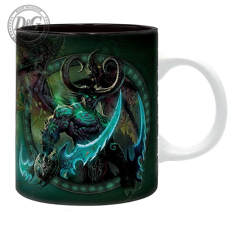 Чаша ABYSTYLE WORLD OF WARCRAFT - Illidan - subli, 320 ml, Зелен