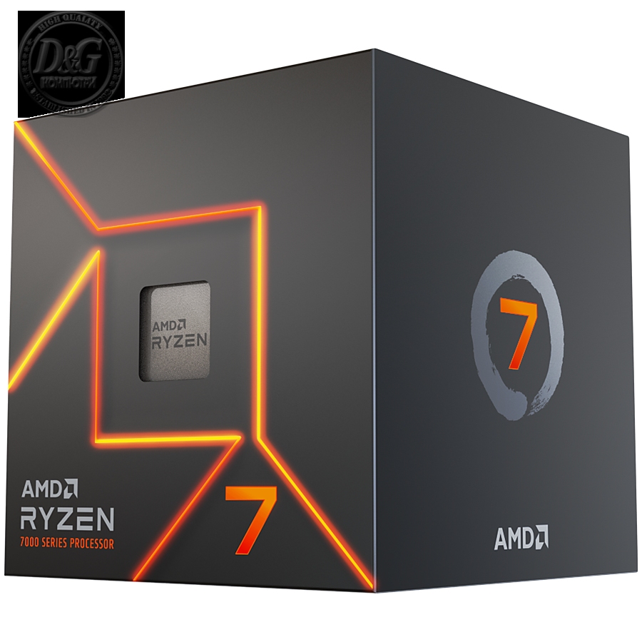 AMD Ryzen 7 7700 (AM5) Processor (PIB) with Wraith Prism Cooler and Radeon Graphics