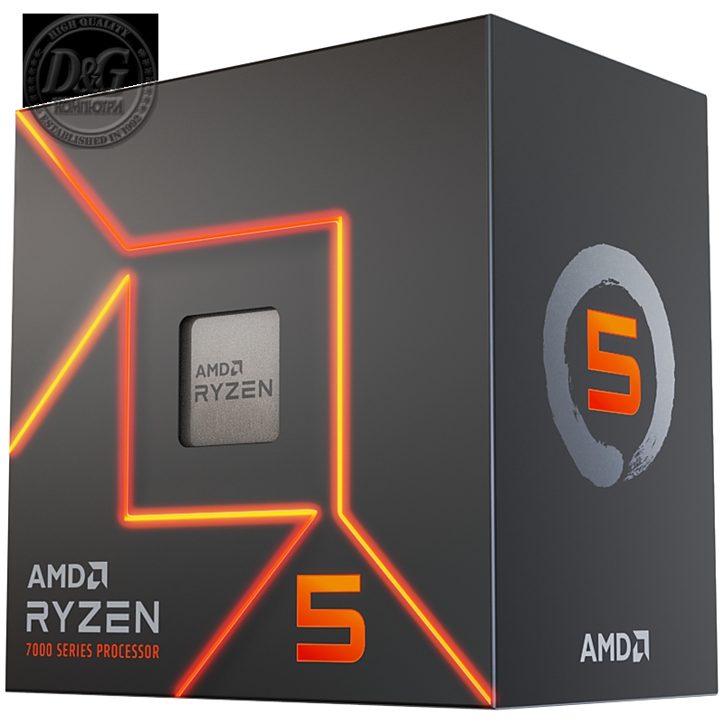 AMD Ryzen 5 7600 (AM5) Processor (PIB) with Wraith Stealth Cooler and Radeon Graphics