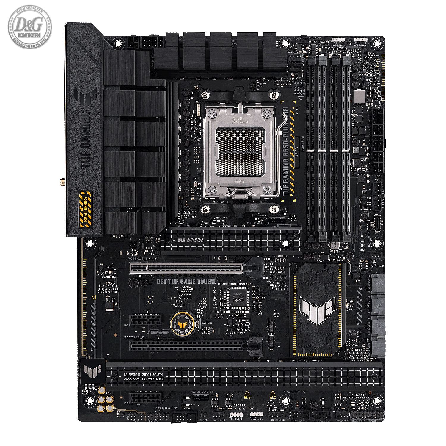 Дънна платка ASUS TUF GAMING B650-PLUS WIFI socket AM5, 4xDDR5 PCIe 4.0