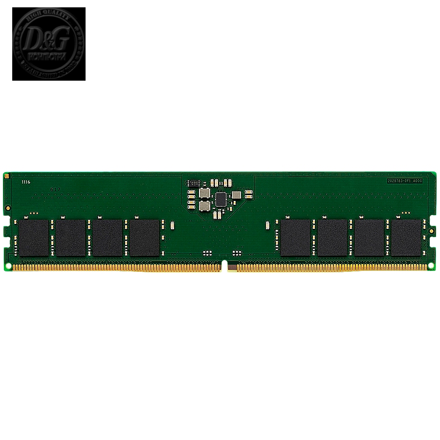 Kingston DRAM 8GB 4800MT/s DDR5 Non-ECC CL40 DIMM 1Rx16 EAN: 740617325065