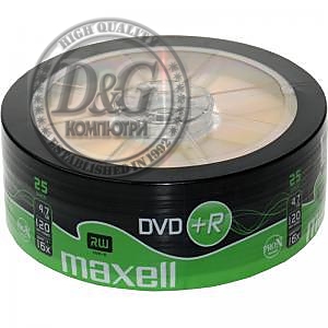 DVD+R MAXELL, 4,7 GB, 16x, 25 бр.