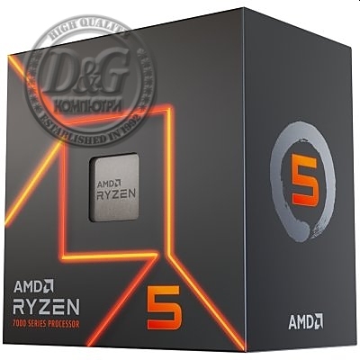 AMD Ryzen 5 7600 6C/12T (3.8GHz / 5.1GHz Boost, 38MB, 65W, AM5)