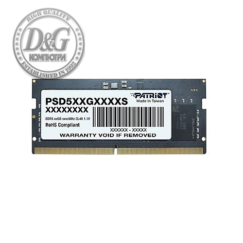 Patriot Signature SODIMM 16GB DDR5 4800Mhz