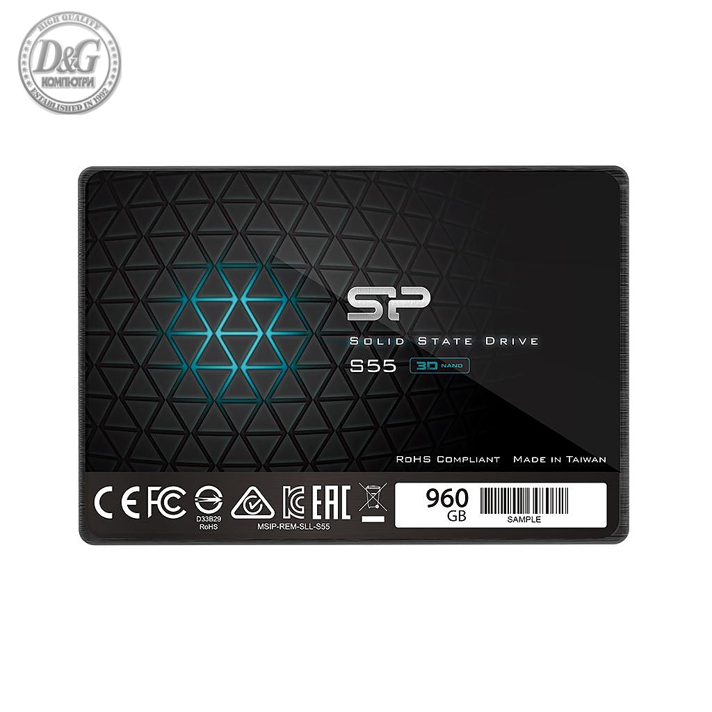 Solid State Drive (SSD) SILICON POWER S55, 2.5&quot;, 960 GB, SATA3