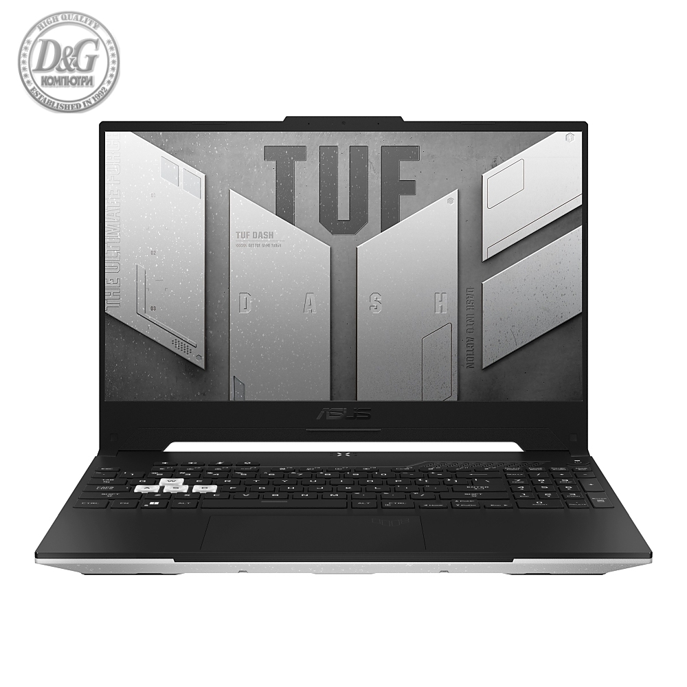 Asus TUF Dash F15 FX517ZE-HN002,Intel i7-12650H, 2.3 GHz (24M Cache, up to 4.7 GHz, 10 cores: 6 P-cores and 4 E-cores),15.6" FHD IPS AG (1920x1080)144 Hz,16GB DDR5 4800,PCIE NVME 512 GB M.2 SSD, NVIDIA GeForce RTX 3050 Ti 4GB GDDR6,Wi-Fi 6,RGB Kbd, No OS