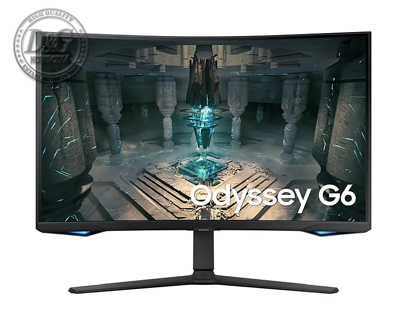 Samsung 32BG650 32" Odyssey G6 Smart, Curved 1000R, VA, 240 Hz, 1 ms GTG, 2560x1440, 350 cd/m2, 2500:1 Contrast, Eye Saver, Flicker Free, AMD FreeSync Premium Pro, DP 1.4, 2xHDMI 2.1, 2xUSB, Wi-Fi, Bluetooth, Speakers, Tizen, Black