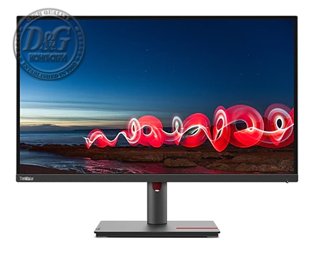 Lenovo ThinkVision T27i-30 27" FHD IPS, 16:9, 1920x1080, 4 ms, 300 nits, 1000:1, 60Hz, USB Hub, HDMI, DP, VGA, Tilt, Swivel, Pivot, Height Adjust Stand