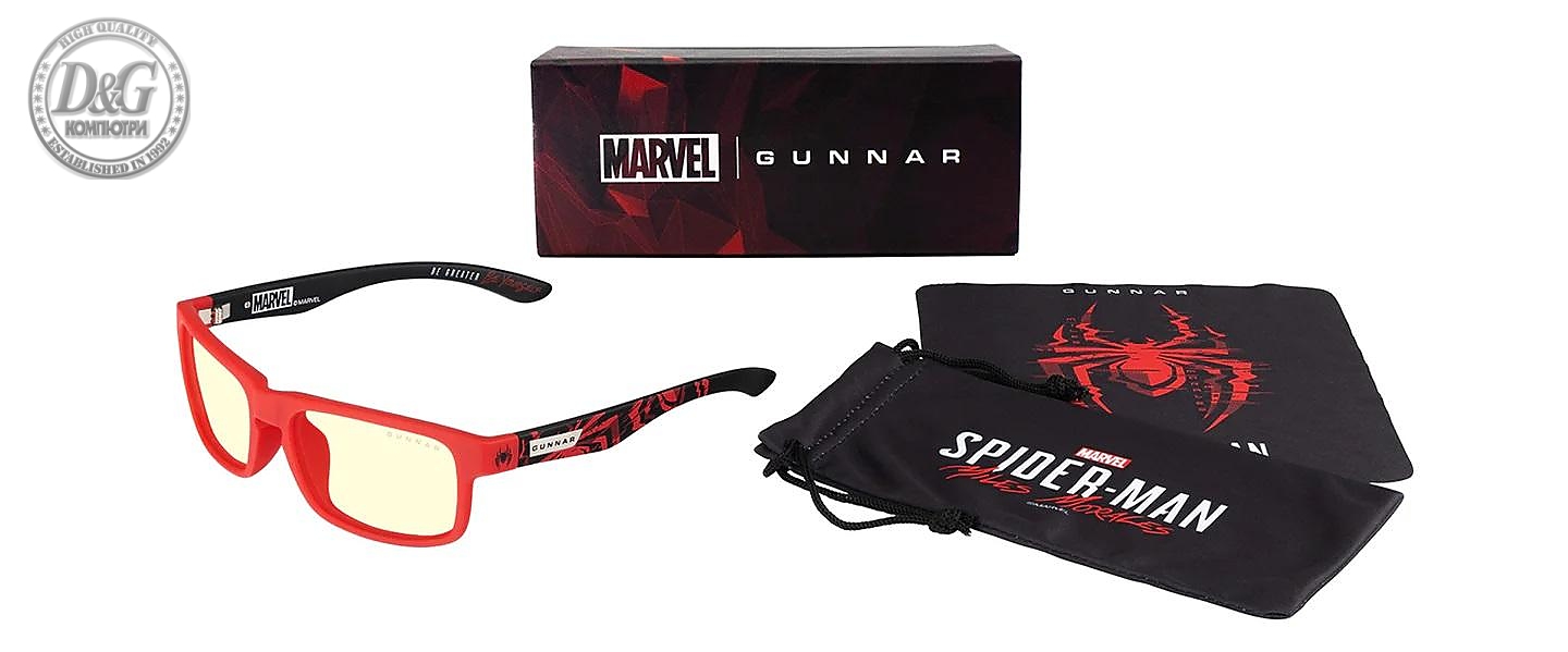 Геймърски очила GUNNAR Enigma, Spider-Man Miles Morales Edition