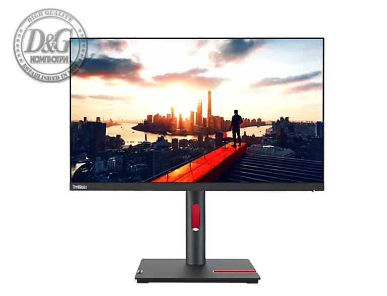 Lenovo ThinkVision P24h-30 23.8" IPS, 16:9, 2560x1440, 4 ms, 300 nits, 1000:1, 60Hz, USB  hub, HDMI, DP, USB-C, RJ-45, Tilt, Swivel, Pivot, Height Adjust Stand