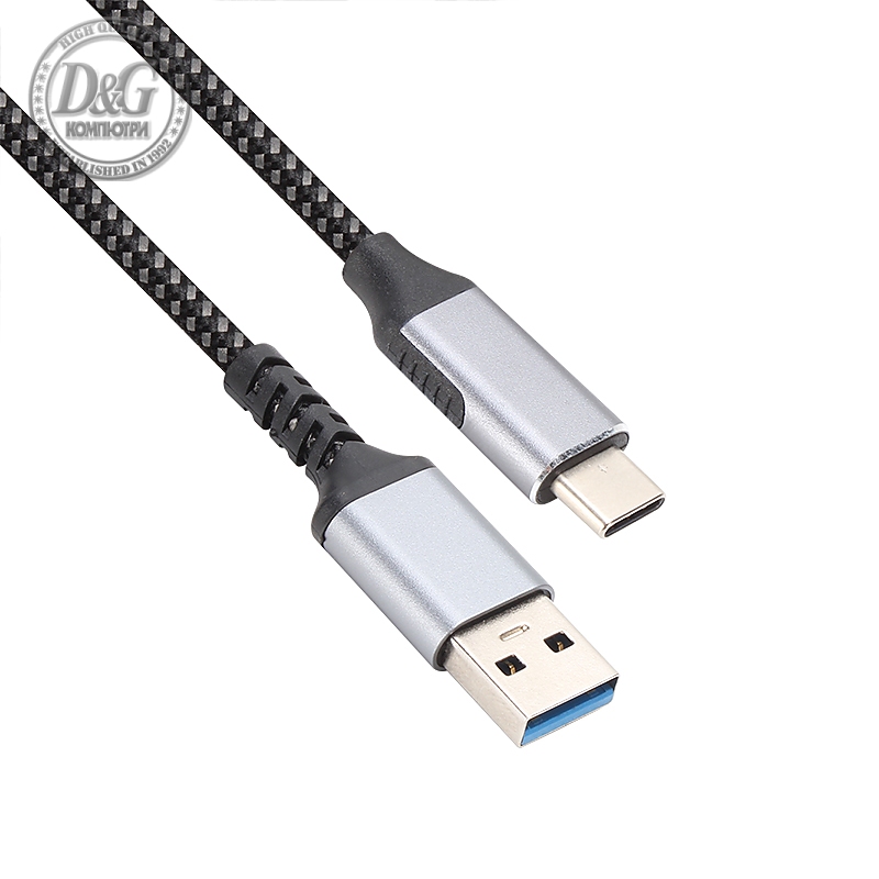 VCom Кабел USB 3.2 Gen2 Тype-C / USB AM, 10Gbps, Black - CU401M-1m