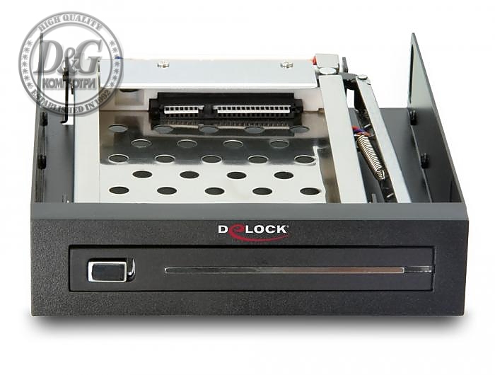 Чекмедже Delock 3.5&Prime;, За 1 x 2.5&Prime; SATA HDD / SSD, Черен