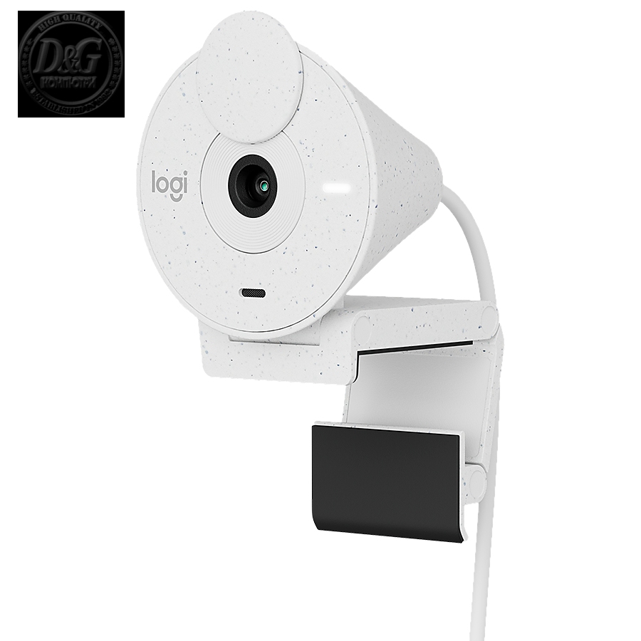 LOGITECH Brio 300 Full HD webcam - OFF-WHITE - USB