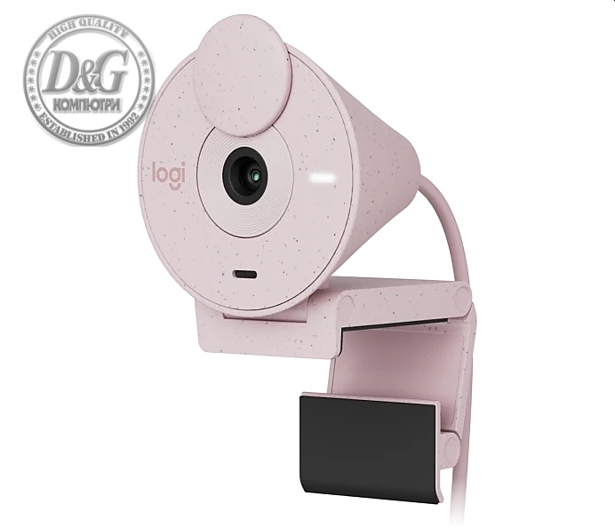 Logitech Brio 300 Full HD webcam - ROSE - USB - N/A - EMEA28-935