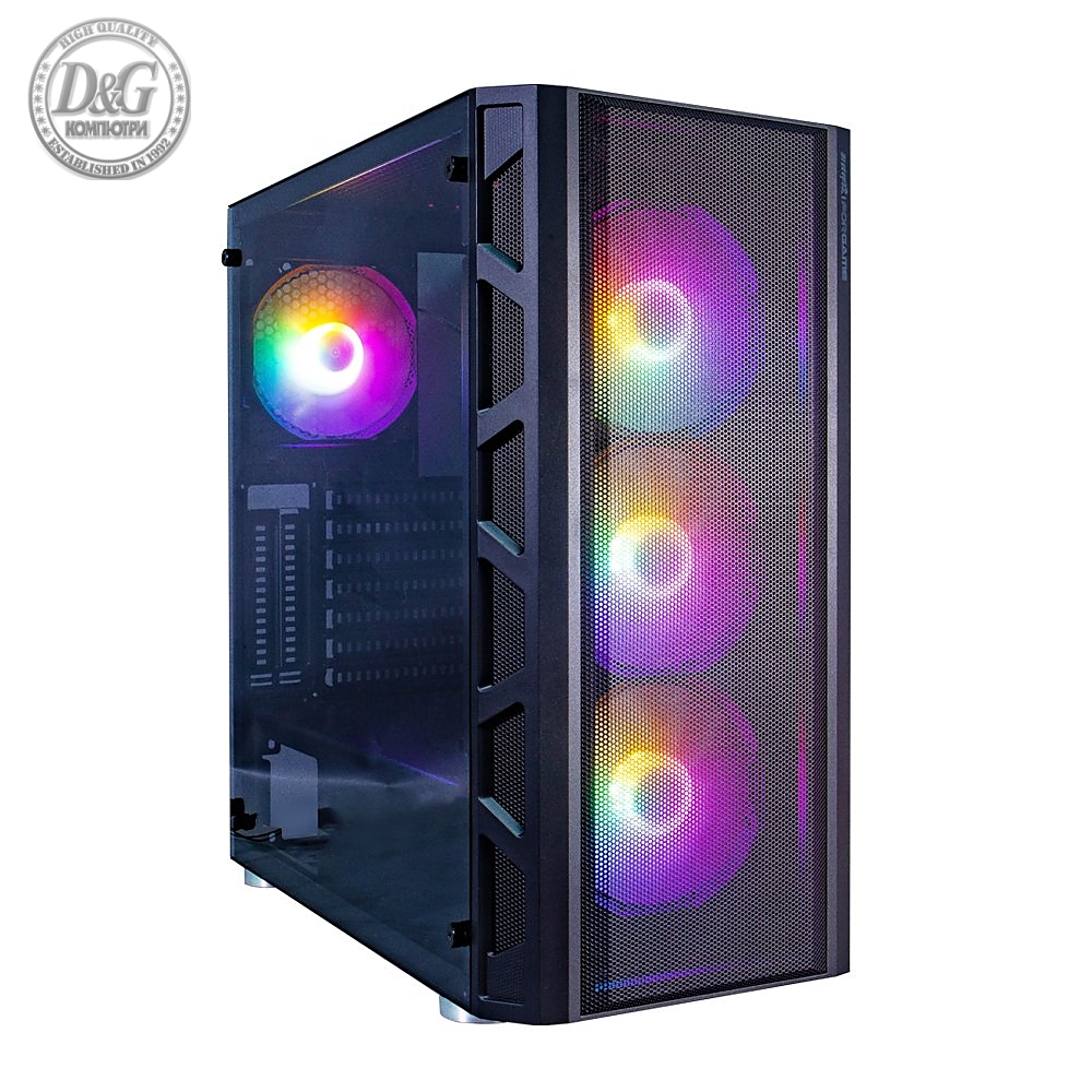 1stPlayer Кутия Case ATX - Firebase XP-E RGB - 4 fans included