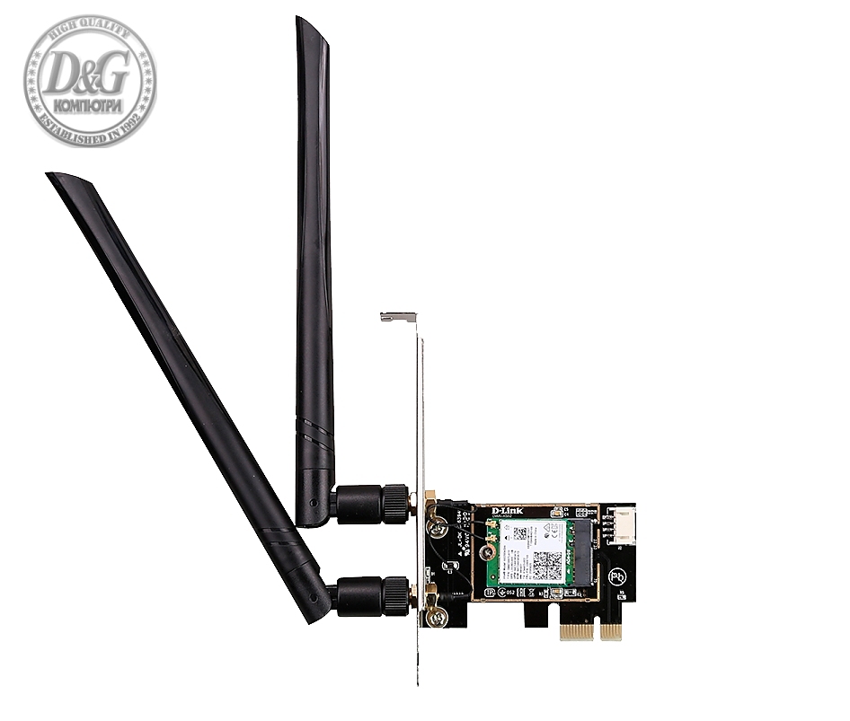 D-Link AX3000 Wi-Fi 6 PCIe Adapter with Bluetooth 5.0