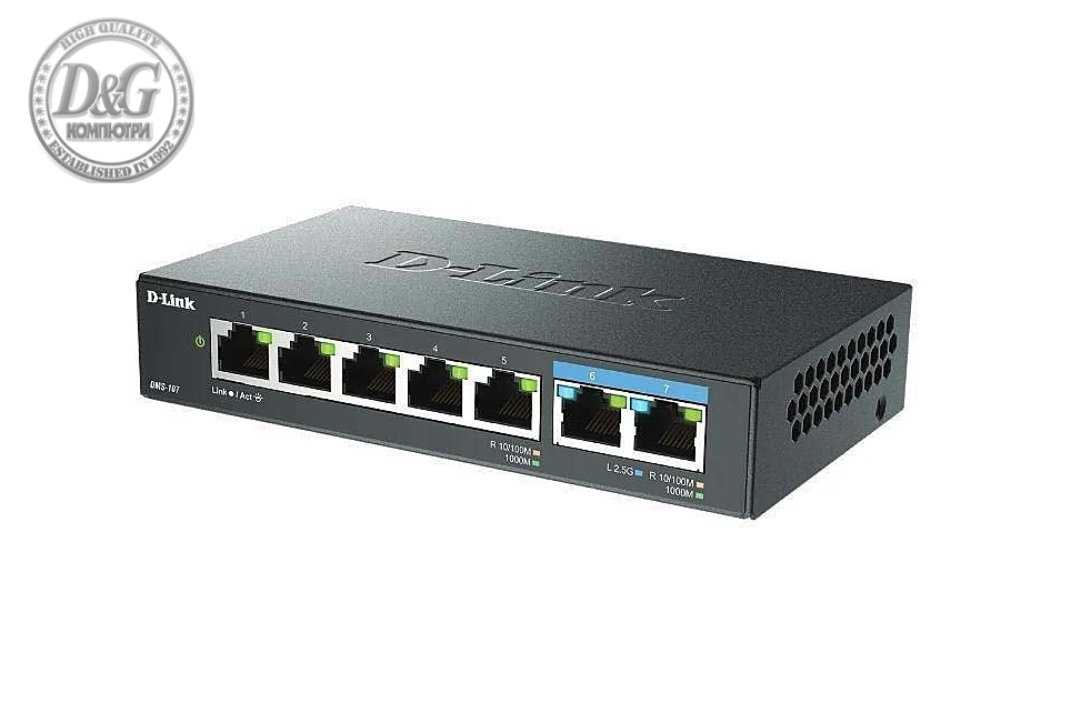 D-Link 7-Port Multi-Gigabit Unmanaged Switch