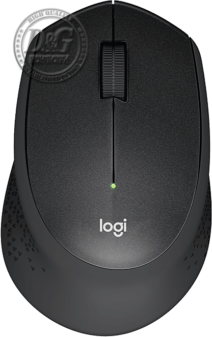 Безжична оптична мишка LOGITECH M330 Silent Plus, Черна, USB