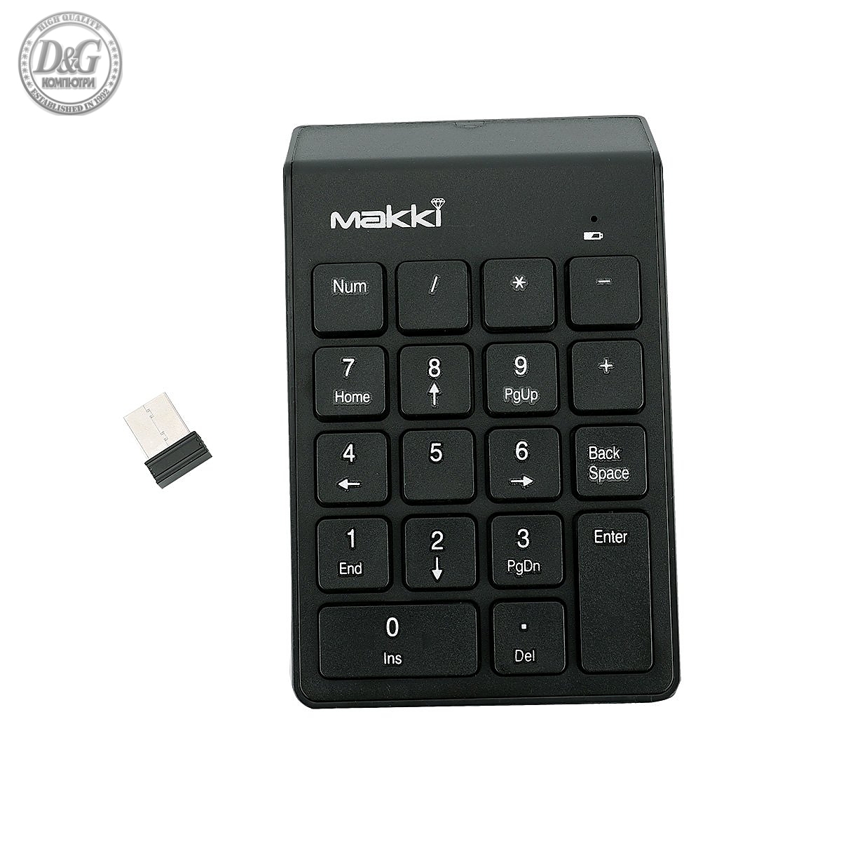 Makki цифрова безжична клавиатура кийпад Keypad Wireless - MAKKI-KP-001-WL