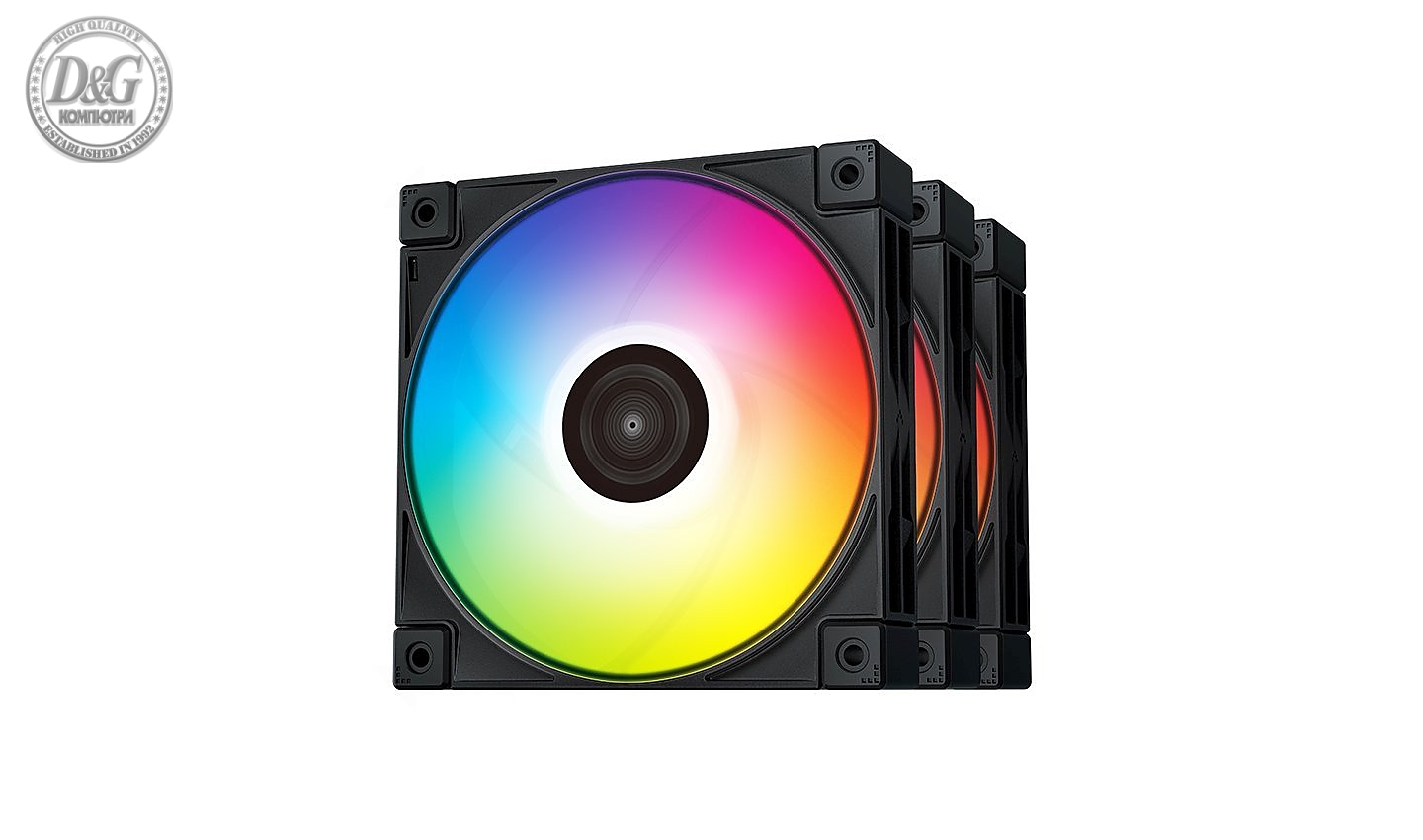 DeepCool Комплект вентилатори Fan Pack 3-in-1 3x120mm - FC120 Black, Addressable RGB