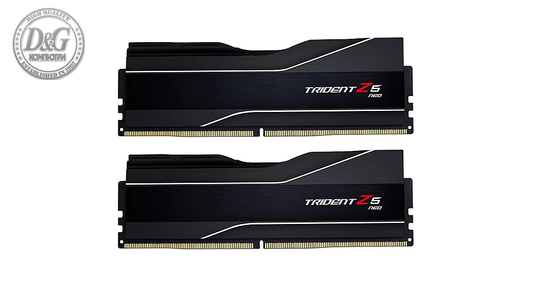 Памет G.SKILL Trident Z5 Neo Black 64GB(2x32GB) DDR5 PC5-48000 6000MHz CL32 F5-6000J3238G32GX2-TZ5N