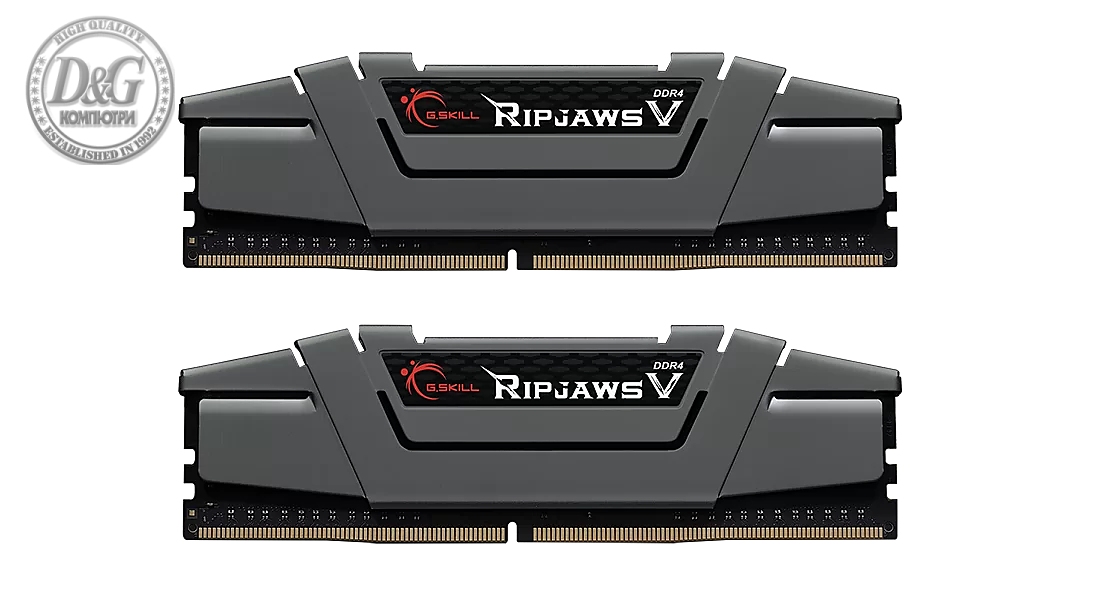 Памет G.SKILL Ripjaws V Dark Gray 16GB(2x8GB) DDR4 3200MHz CL16 F4-3200C16D-16GVGB