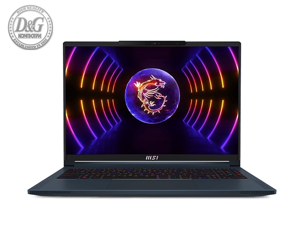 MSI Stealth 16 Studio A13VG, i7-13700H (14C/20T), 16" 16:10 QHD+(2560x1600), 240Hz, IPS, 32GB 5200MHz (16GBx2) DDR5, 1TB PCIe SSD Gen4x4, RTX 4070 GDDR6 8GB, 2x M.2, IR FHD Cam, Per-Key RGB SteelSeries Kbd,  4-Cell 99.9Whr, No OS, 2Y, 1.99 kg, Star Blue