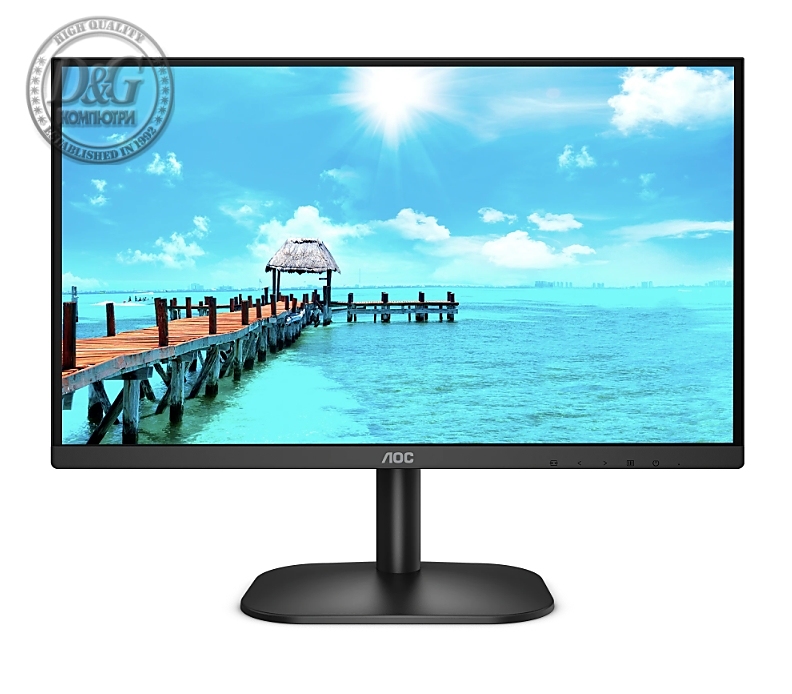 AOC 22B2H/EU, 21.5" VA WLED, 1920x1080@75Hz, 4ms GtG, 250cd m/2, 3000:1, DCR 20M:1, FlickerFree, Low Blue Light, Tilt, D-SUB, HDMI