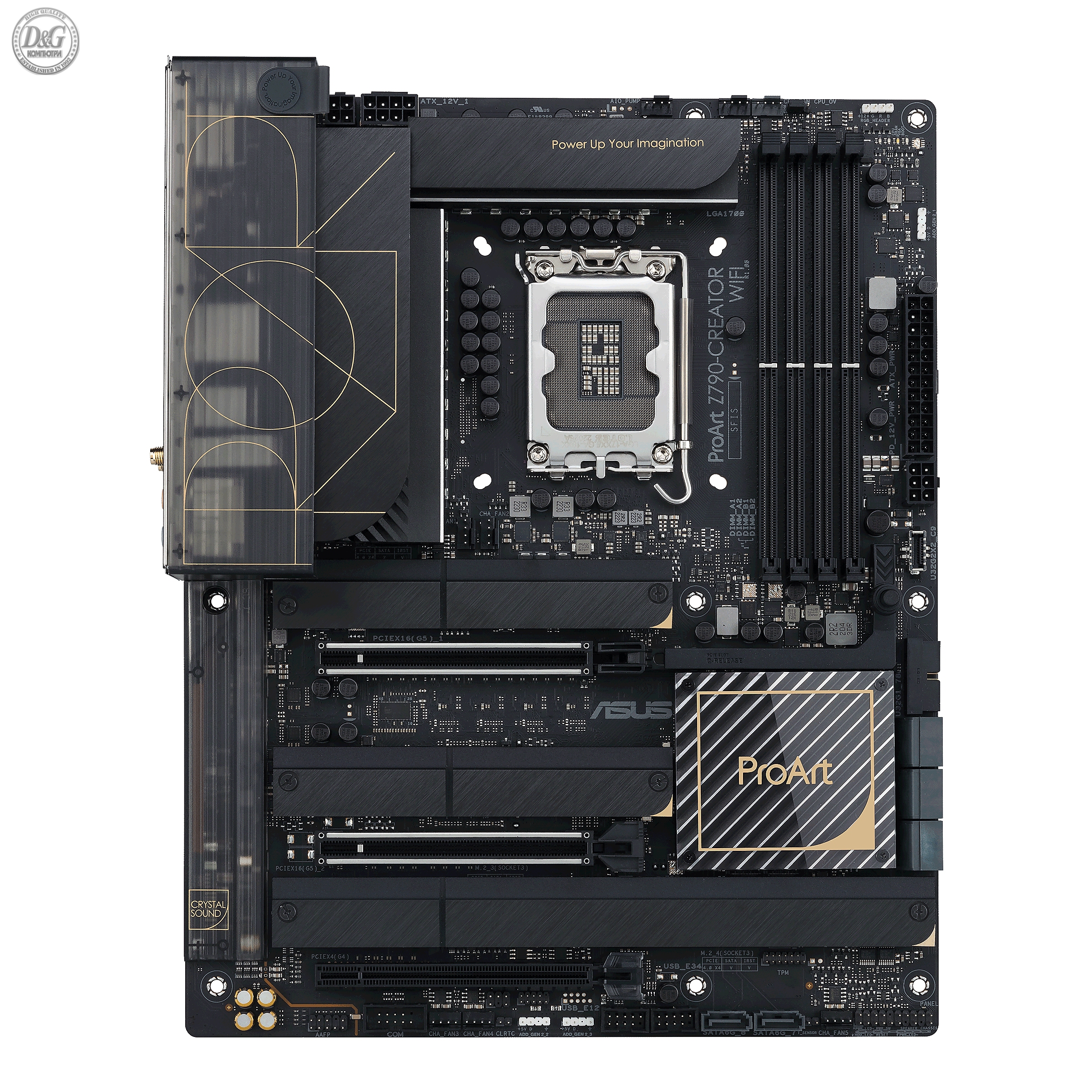 Дънна платка ASUS ProArt Z790-CREATOR WIFI, LGA 1700, ATX, Wi-Fi 6E, DDR5, PCIe 5.0