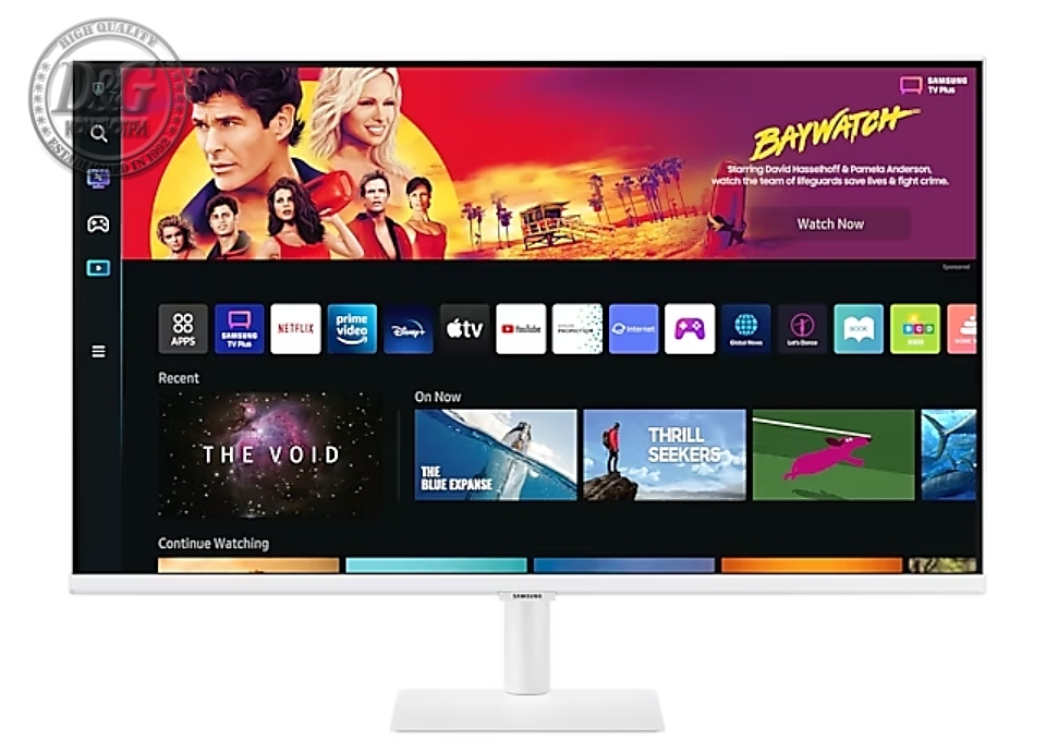 Samsung 32BM701, 32" VA LED, SMART, 60 Hz, 4 ms GTG, 3840x2160, 300 cd/m2, 3000:1, HDR 10, Eye Saver, Flicker Free, Auto Source Switch+, USB-C, 3xUSB 2.0, 2xHDMI 2.0, Wi-Fi 5, Bluetooth 4.2, Speakers, 178°/178°, White