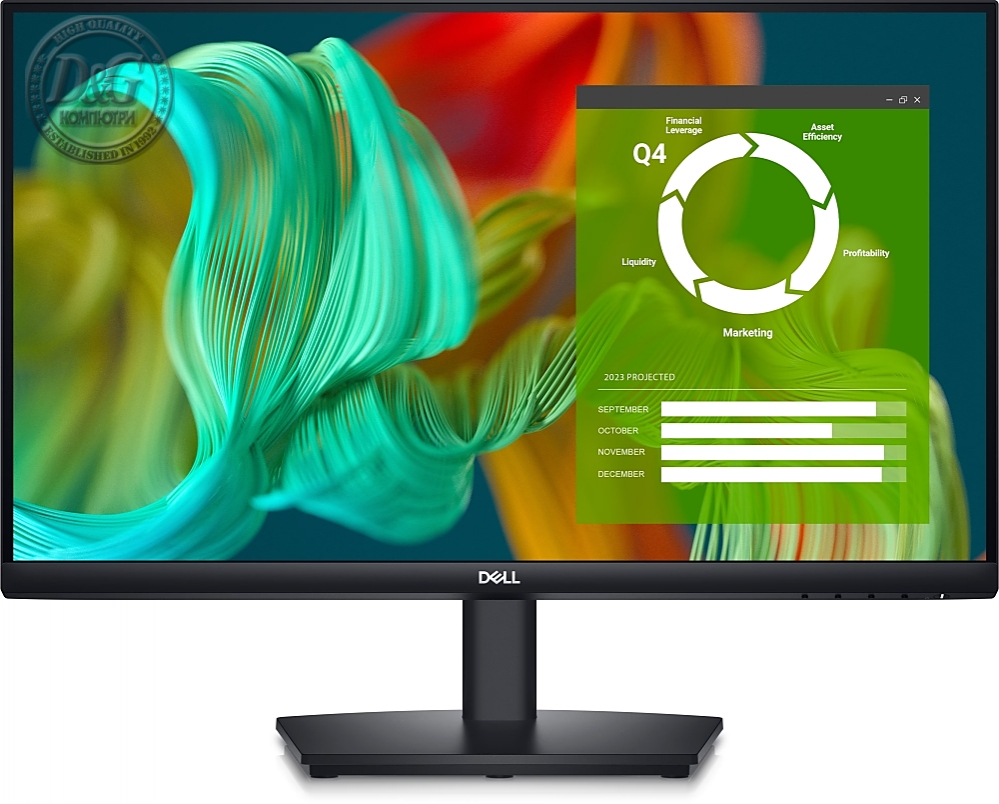 Dell E2424HS, 23.8" Wide LED Anti-Glare, VA Panel, 5ms, 3000:1, 250 cd/m2, 1920x1080 Full HD, HDMI, VGA, DisplayPort, ComfortView, Speakers, Height, Swivel,Tilt, Black