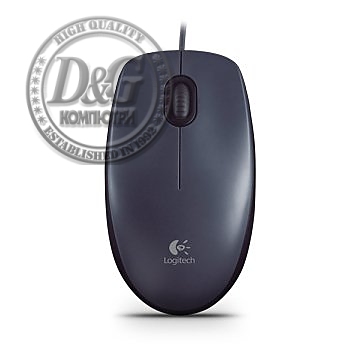 LOGITECH M90 Corded Mouse - GREY - USB - EWR2