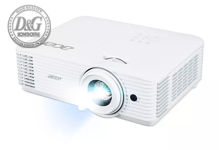 Acer Projector H6805BDa, DLP, 4K UHD (3840x2160), 4000 ANSI Lm, 20 000:1, 3D ready, HDR Comp., Auto Keystone, 24/7 oper., Low input lag, smart AptoidTV, 2xHDMI, VGA in, RS232, Audio in/out, 10W, 3.2Kg, Wireless dongle included, Bag, White