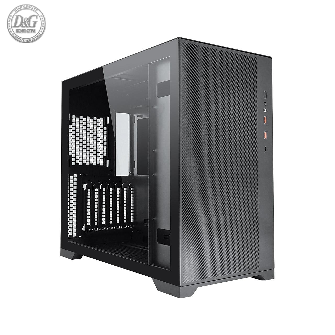 Кутия FSP CMT580B Mesh TG E-ATX Mid Tower, Черна