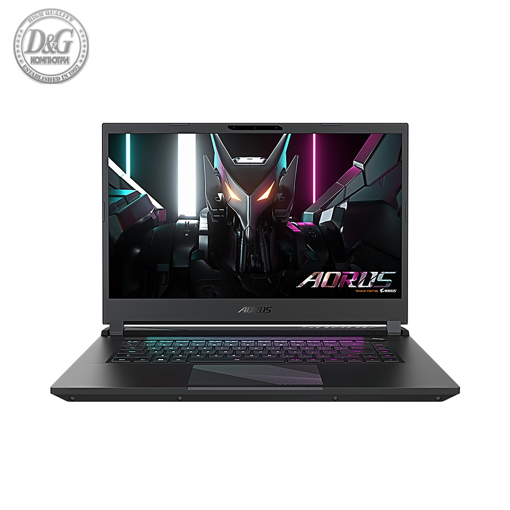 Лаптоп GIGABYTE AORUS 15 BSF Intel Core i7-13700H, 15.6 QHD IPS 165Hz, 2x8GB DDR5, 1TB SSD Gen4, nVIdia RTX 4070 8GB GDDR6, Windows 11 Home