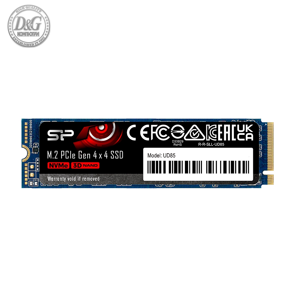 Solid State Drive (SSD) Silicon Power UD85, M.2-2280, PCIe Gen 4x4, NVMe, 1000GB