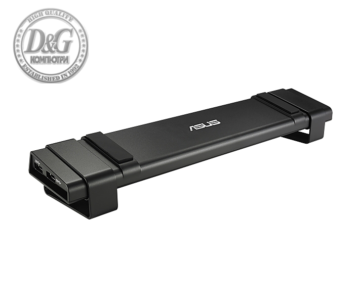 Asus USB3.0 HZ-3A PLUS DOCKING STATION, 4xUSB 3.0, MIC, Audio out, DVI-I, HDMI, GLAN, Kensington lock, Black