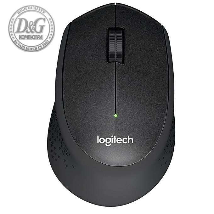 Безжична оптична мишка LOGITECH M330, Silent Plus, USB, Черна