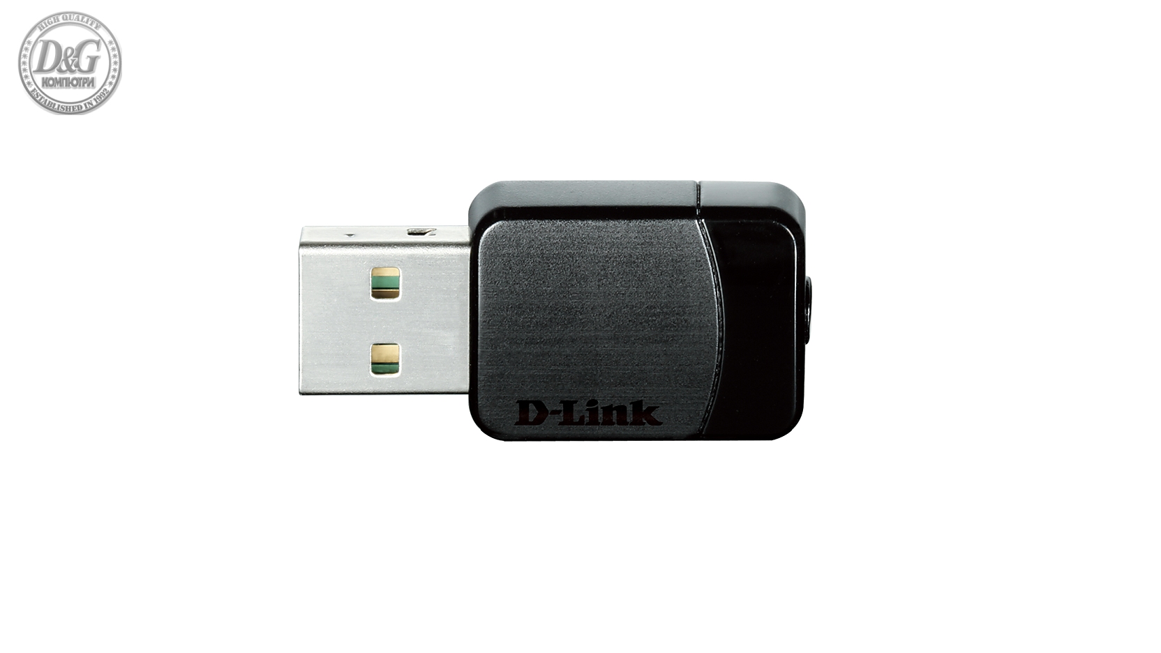 Безжичен Wireless адаптер D-Link, Dual band, AC600 MU-MIMO, 2.4GHz, USB 2.0, Черен