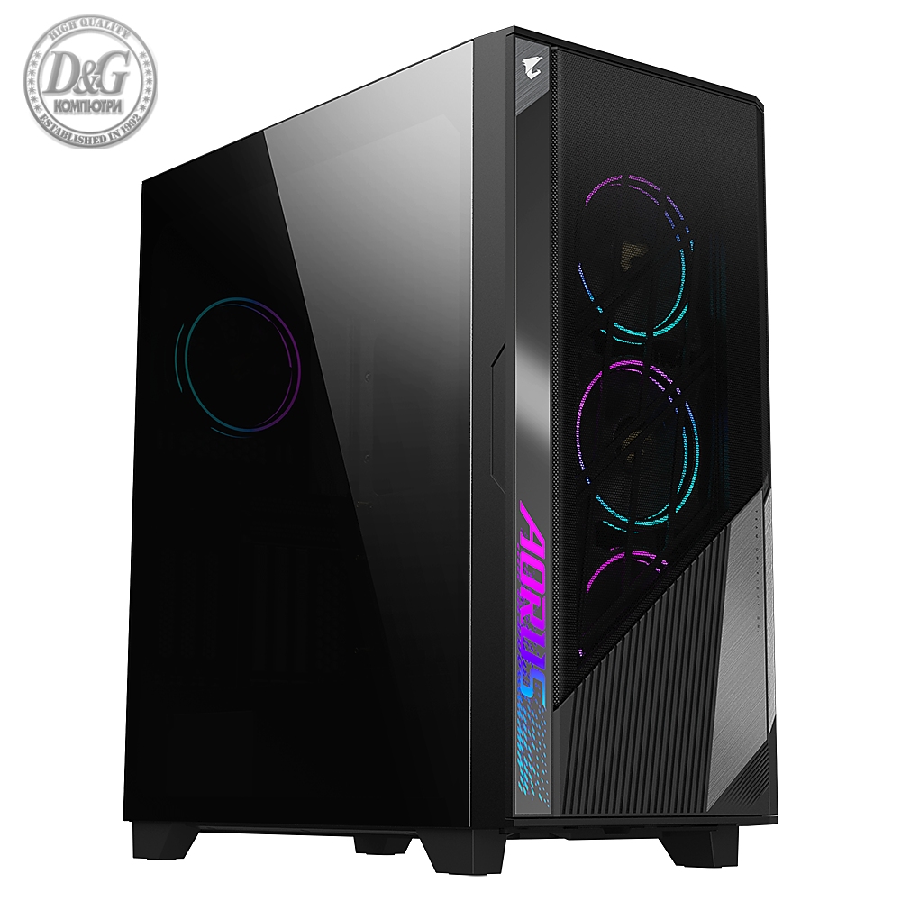 Кутия Gigabyte AORUS AC500 ST Tempered Glass RGB Fusion 2.0 Mid Tower