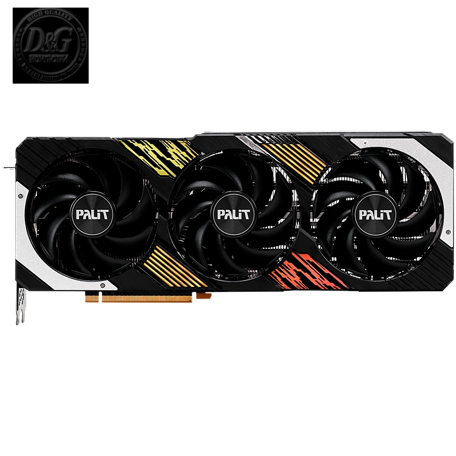 Palit RTX 4070Ti GamingPro OC 12GB GDDR6X, 192 bit, 1x HDMI 2.1, 3x DP 1.4a, 3 Fan, 1x 16-pin power connector, recommended PSU 750W, NED407TT19K9-1043A