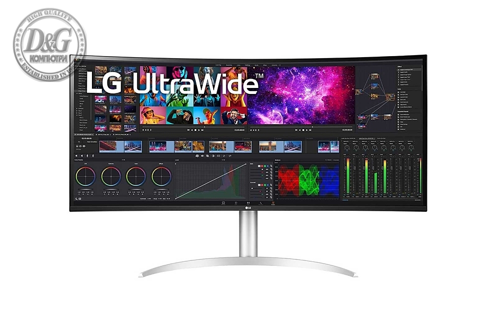 LG 40WP95CP-W, 39.7" 21:9 Curved UltraWide 5K2K Nano IPS AG, 5ms, 300 cd/m2, 1000:1, Mega DFC, 5120x2160, DCI-P3 98%, HDR 10, AMD FreeSync, USB 3.0, Thunderbolt 4, USB Type-C, HDMI, DisplayPort, 2x5W, PBP, Tilt, Height, Swivel, Tiltan