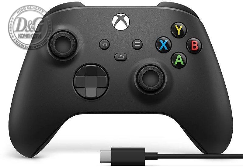 Геймърски контролер Microsoft Xbox, Безжичен, USB-C, Черен