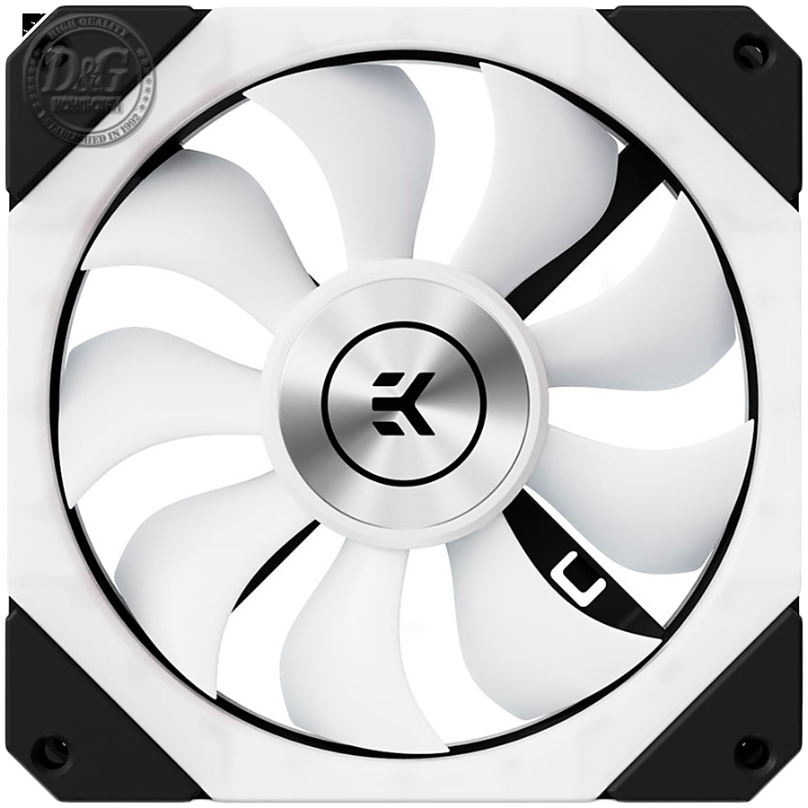 EK-Quantum Impulse 120 D-RGB - Black (400-1800rpm), 120mm ARGB fan, 4-pin PWM, VAPO bearing and Magnetic Levitation motor, Rubber Dampers, Daisy Chain, 24.3dBA (max. RPM)