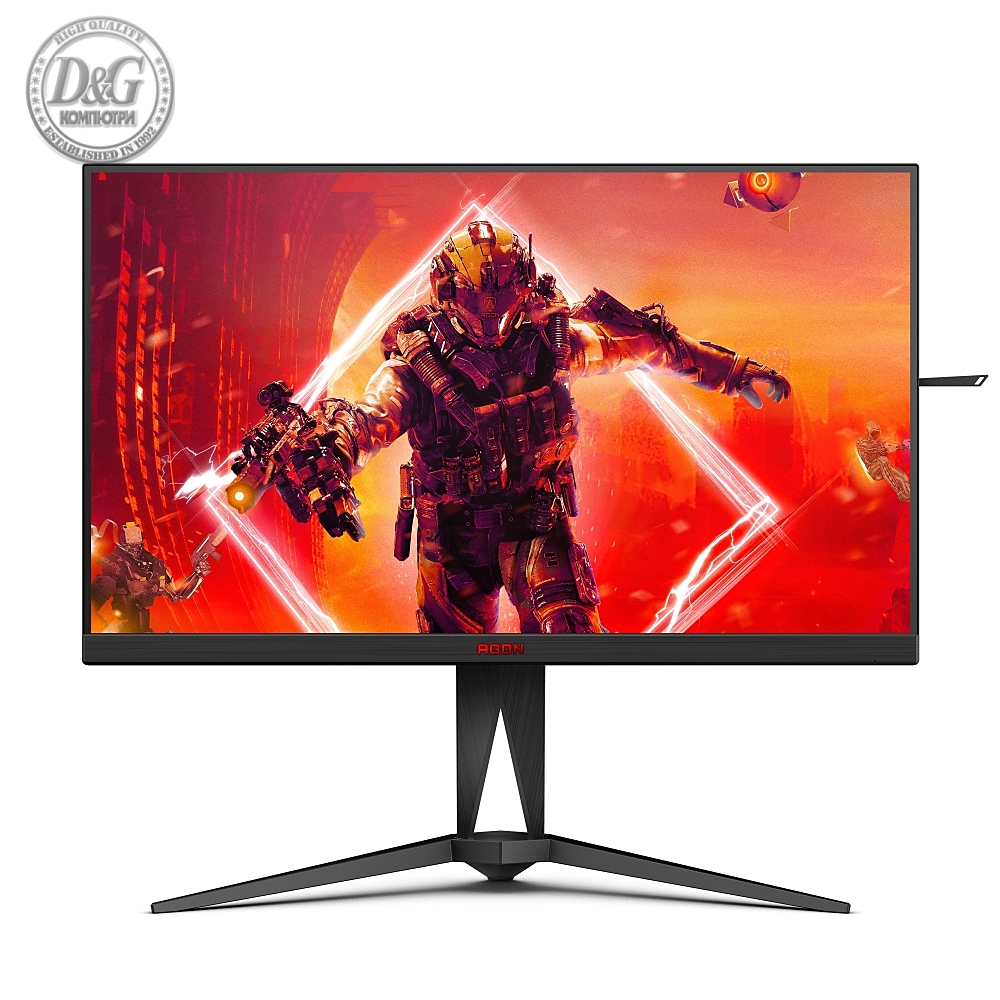 AOC AG275QXN/EU, 27" VA WLED, 2560x1440@165Hz, 1ms GtG, 1ms MPRT, 400cd m/2, 3000:1, 80M:1 DCR, AdaptiveSync, FlickerFree, Low Blue Light, Tilt, Height Adjust, Pivot, Swivel, 2xHDMI, DP, USB hub